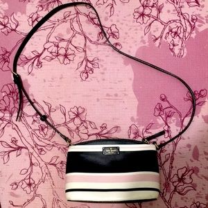 Kate Spade Pink Striped Crossbody Bag